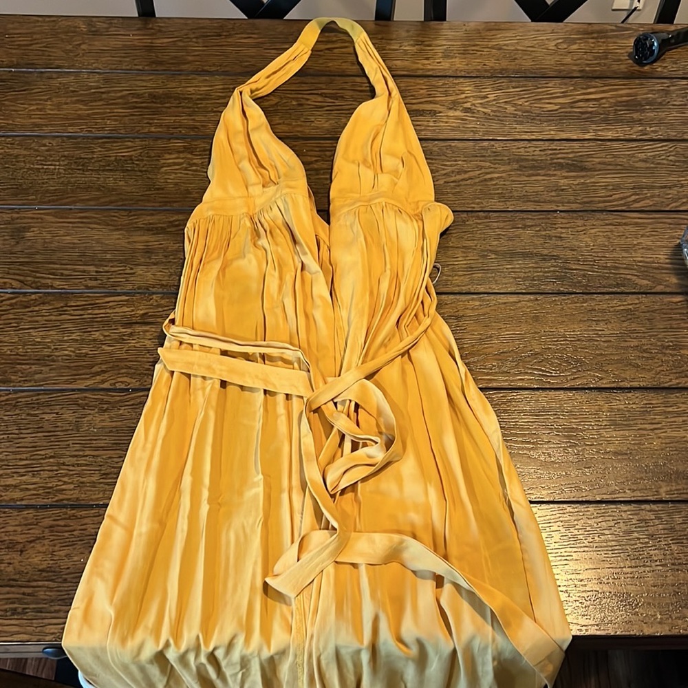 Lulus Maxi dress wrap and halter